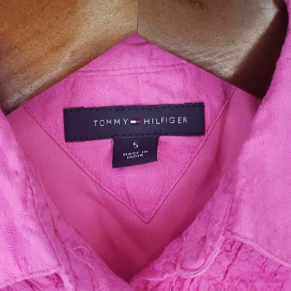 Euc Tommy Hilfiger girls size 5 pink dress - Picture 4 of 5